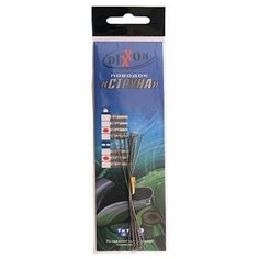 Поводки стальные Dixxon "Струна", 1x1, 12 см, 15 кг (10 штук)