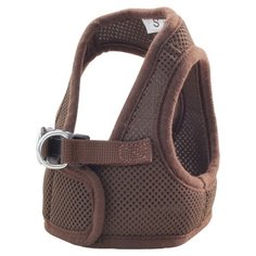 Мягкая шлейка с поводком "Triol" (коричневая), размер S