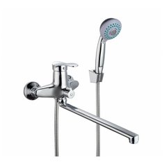 TSARSBERG 950-1157, Смеситель для ванны (керамический картридж диаметр 40 мм, излив 35 см, душевая лейка, шланг)