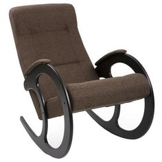 Кресло-качалка Комфорт Модель 3, 58 x 103 см, обивка: ткань, цвет: венге/Malta 15 А Komfort