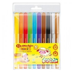 Фломастеры Каляка- Маляка волшебные с золотом и серебром с трехгранным захватом 10 цветов