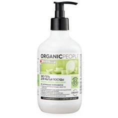 Organic People Гель для мытья посуды Lime & mint, 0.5 л