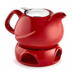 Rosario Ф19-024R Заварочный чайник с фильтром и подставкой : 800мл, красный Rosario (Р1-00004434)