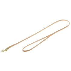 V.I.Pet. Поводок с золотистым карабином (лента-чулок), цвет: бежевый, 5 мм x 70 см Zoo One