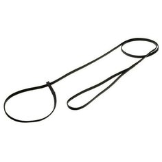 V.I.Pet. Поводок-затяжка с петлёй (лента-чулок), цвет: черный, 5 мм x 120 см Zoo One