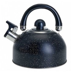 Webber Чайник со свистком 2,5 л BE-0539 черный мрамор