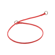 Ошейник-удавка ZooOne с 2-мя кольцами круглый 3мм, длина ошейника 50 см красный
