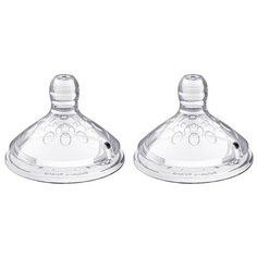 Соска BabyOno Natural Nursing антиколиковая силиконовая, поток 1 0м+, 2 шт.