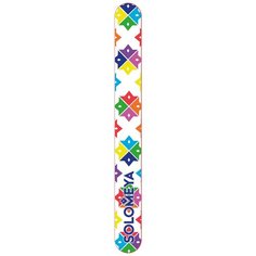 Solomeya Пилка "Королева Цветов", 180/220 грит белый с цветами