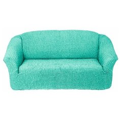 Чехол на 3-х местный диван, без оборки, цвет: морской волны Karbeltex