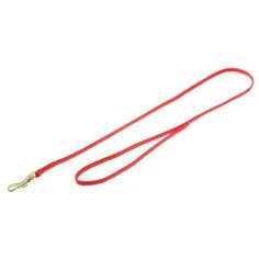 V.I.Pet. Поводок с золотистым карабином (лента-чулок), цвет: красный, 5 мм x 70 см Zoo One