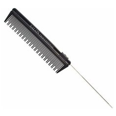 Расческа "Salon Professional" с металлическим хвостиком, чёрная, 20,5 см Solinberg