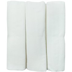 Пеленки Папитто фланелевые, цвет: белый, 3 штуки, 120x90 см
