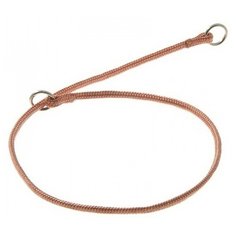 Ошейник-удавка ZooOne с 2-я кольцами круглый 3мм, длина ошейника 50 см медь