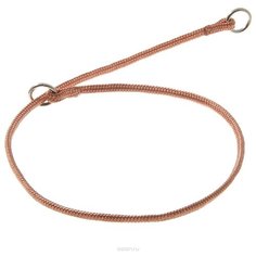 Ошейник-удавка ZooOne с 2-я кольцами круглый 3мм, длина ошейника 40 см медь
