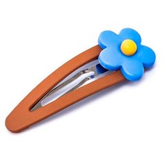 Заколка клик-клак BRADEX Цветочек коричневый