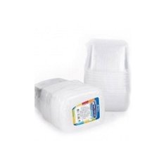 Набор контейнеров с крышкой, прямоугольные, полупрозрачные (10 штук по 250 мл) Мистерия