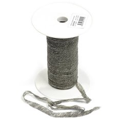 Лента нитепрошивная клеевая по косой с нитью, цвет: серый, 10 мм x 100 м, арт. 5710G Ideal