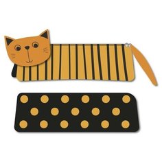 Пенал школьный без наполнения "Кот", 20х7 см Феникс