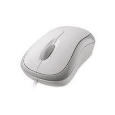 Мышь оптическая Microsoft Basic, цвет: белый