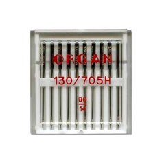 Набор игл для бытовых швейных машин "Organ Needles", №60, 10 штук, арт. 130/705H