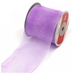 Лента капроновая "Ideal", 75 мм x 22,85 метра, цвет: 052 сиреневый (арт. JF-001)