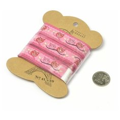 Лента декоративная "Ideal", 16 мм, цвет: розовый (арт. TBY.ЛДТ.MH-49), 2,73 м