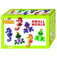 Набор "Маленький мир", 2000 штук (морской конек, лягушка) Hama