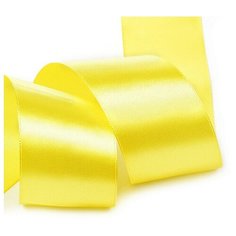 Лента атласная "IDEAL", 2", 50 мм (цвет: 3014, желтый), 32,9 м