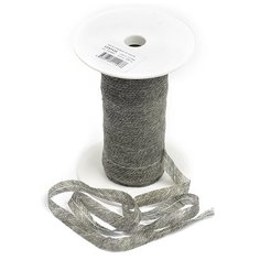 Лента нитепрошивная клеевая по косой с нитью, цвет: серый, 12 мм x 100 м, арт. 5712G Ideal