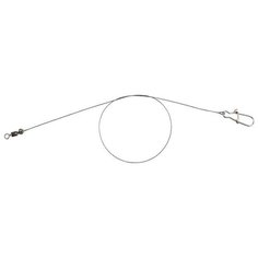 Поводок вольфрамовый Mikado "Spintube Wolfram Leader Perch", 25 см, 0,23 мм, крючёк 3/0, вертлюг, 10 кг (2 штуки)
