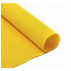 Фетр мягкий "IDEAL", в рулоне, 1 мм (цвет: 643 желтый), 100 см х 10 м