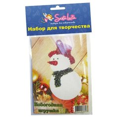 Набор для творчества "Новогодняя игрушка. Снеговик" Santa Lucia
