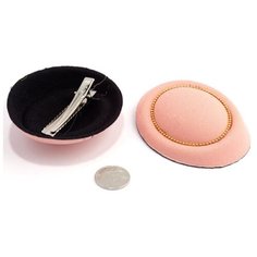 Шляпа (таблетка) для куклы, цвет: персиковый, 8х7 см, арт. КЛ.21573 Magic 4 Toys