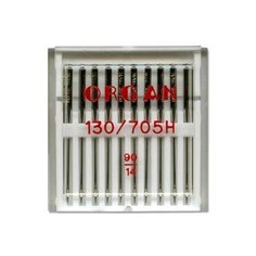 Набор игл для бытовых швейных машин "Organ Needles", №80, 10 штук