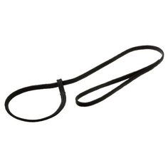 V.I.Pet. Поводок-затяжка с петлёй (лента-чулок), цвет: черный, 7 мм x 80 см Zoo One