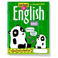 Тетрадь для записи английских слов в начальной школе (Панда) АЙРИС пресс