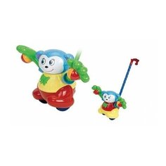 Каталка на палочке "Обезьянка" Рыжий кот