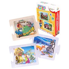Развивающая игра-пазл "Любимые сказки", 32 элемента Bright Kids