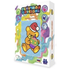 Набор для творчества "Песочная картина. Мишка с игрушкой", А5