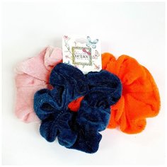 Резинки Lukky Fashion, 3 штуки, цвет: морская волна, оранжевый, нежно-розовый