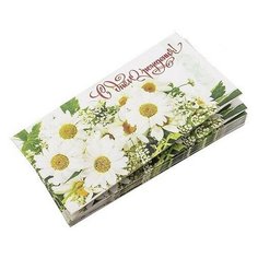 Конверт "Поздравительный N7. Ромашки", в упаковке 10 штук Эврика