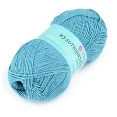 Пряжа Пехорка "Мультицветная", 180 метров, 5 мотков по 50 грамм, цвет: 752 дымчато-бирюзовый