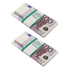 Набор конфетти "Забавная пачка. 500 евро", 2 штуки Эврика