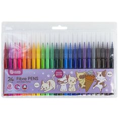 Фломастеры "Kawaii Cats", 24 цвета SchoolФормат