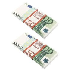 Набор конфетти "Забавная Пачка. 100 евро", 2 штуки Эврика