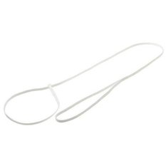 V.I.Pet. Поводок-затяжка с петлёй (лента-чулок), цвет: белый, 5 мм x 100 см Zoo One