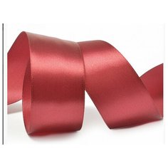Лента атласная "IDEAL", 1 1/2", 38 мм (цвет: 3088, бордовый), 27,4 м