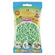 Бусинки для термомозаики "Midi", 1000 штук, цвет: мятный пастельный Hama