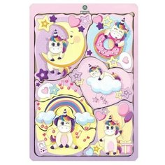 Настольная игра "Пазл-головоломка. Друзья-единорожки" Учитель